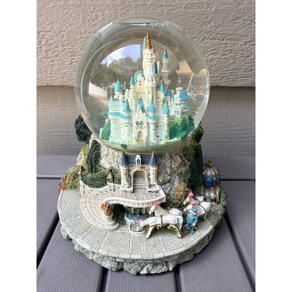 Disney Cinderella Castle Musical Snow Globe So This Is Love
